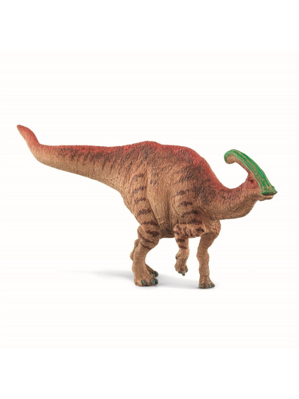 Schleich Parasaurolophus-figur med karakteristisk hovedkam fra Dinosaurs-serien