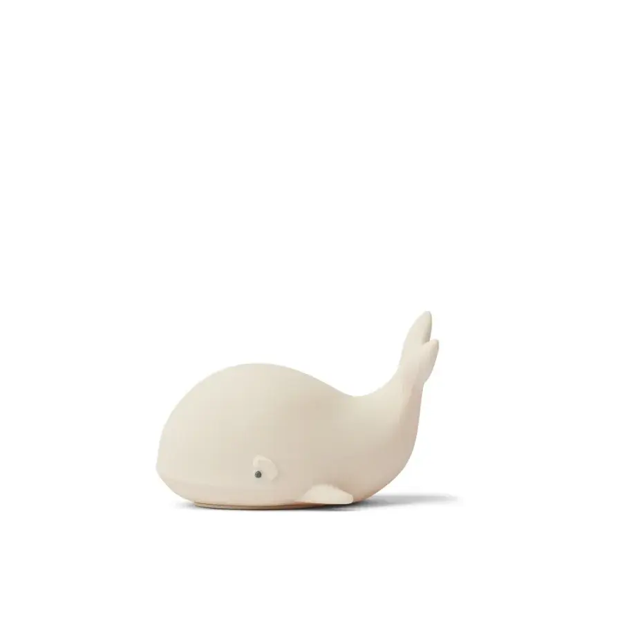Liewood Winston Whale Natlampe i sandfarvet silikone