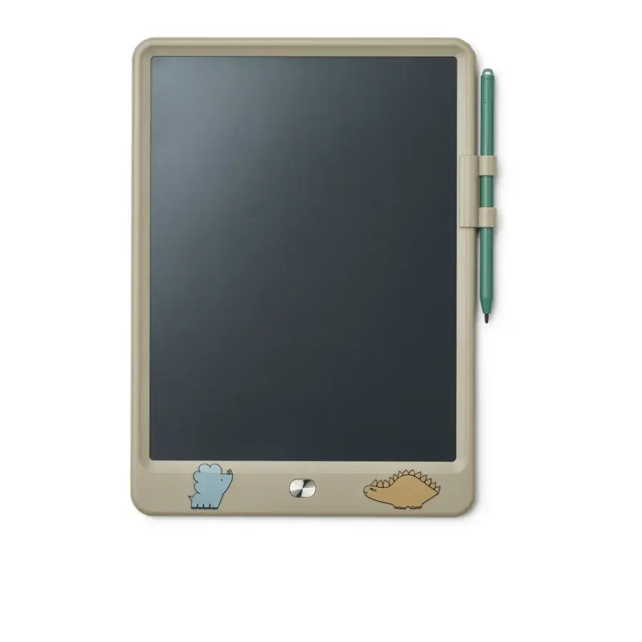 Liewood Zora LCD tegnetavle med dinosaurmotiv og medfølgende pen